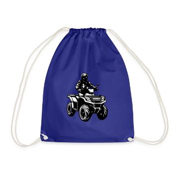 quad ATV quadricycle - Sac de sport léger - bleu roi - Devant