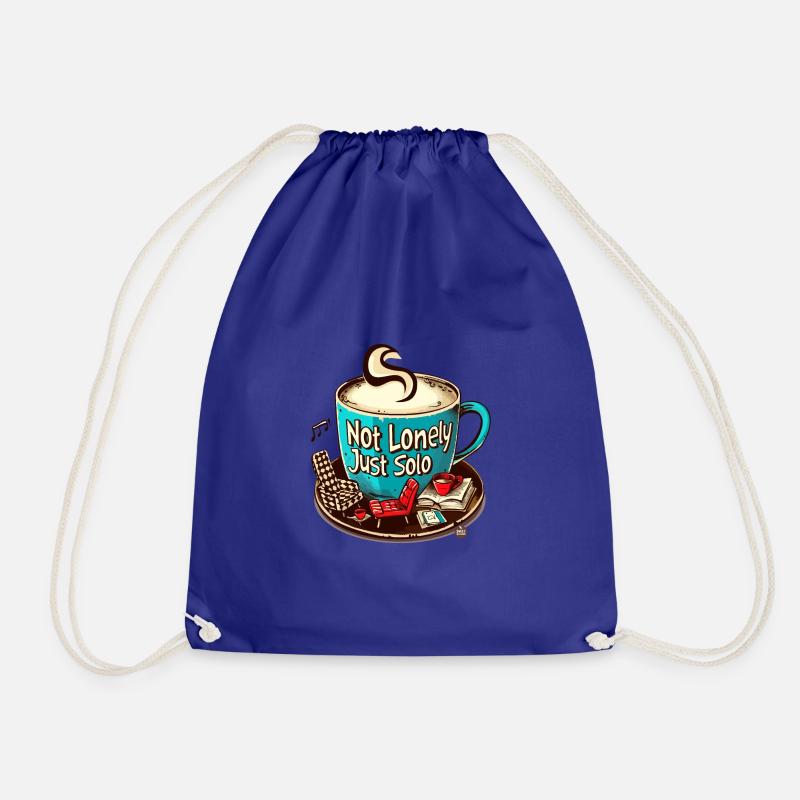 Me Time Musing - Drawstring Bag - royal blue
