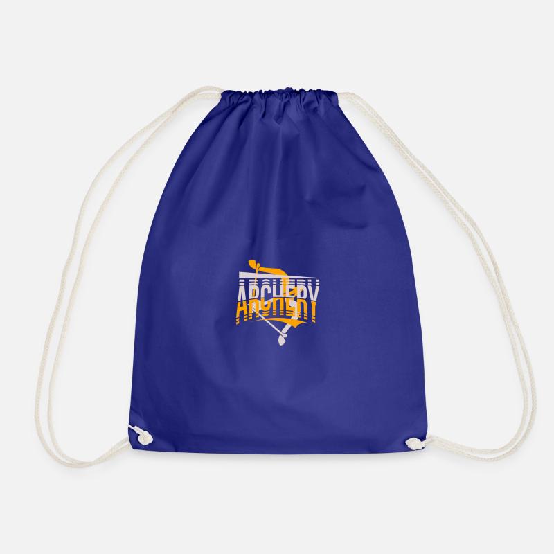 Archery Calm, strength and endurance - Drawstring Bag - royal blue