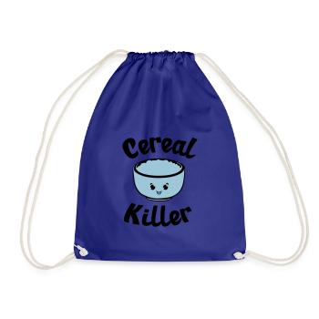 Blague fun chibi petit déjeuner - Sac de sport léger - bleu roi - Devant