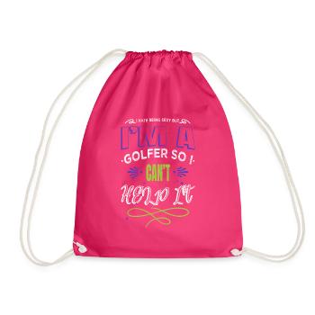 Golf Golf Clubs Geek Cadeau Drôles d’animaux Dictons - Sac de sport léger - fuchsia - Devant