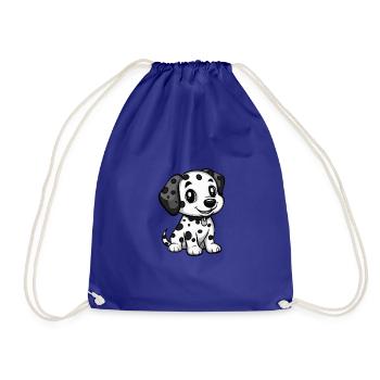Dalmatien Chien Bande Dessinée Mignon - Sac de sport léger - bleu roi - Devant