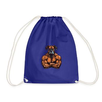 Musculation des muscles du chien - Sac de sport léger - bleu roi - Devant