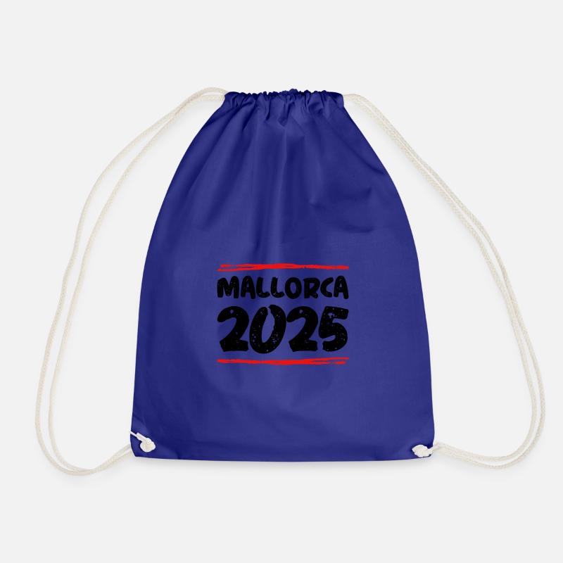 Mallorca 2025 Spruch - Turnbeutel - Königsblau