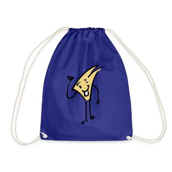 Cool simple comig style figure - Drawstring Bag - royal blue - Front