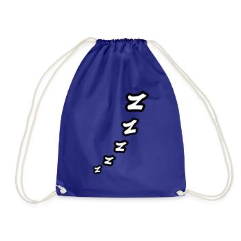 Zzz Sleeping Comic - Drawstring Bag - royal blue - Front