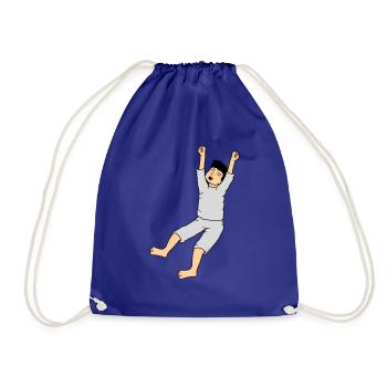 Homme en pyjama - Sac de sport léger - bleu roi - Devant
