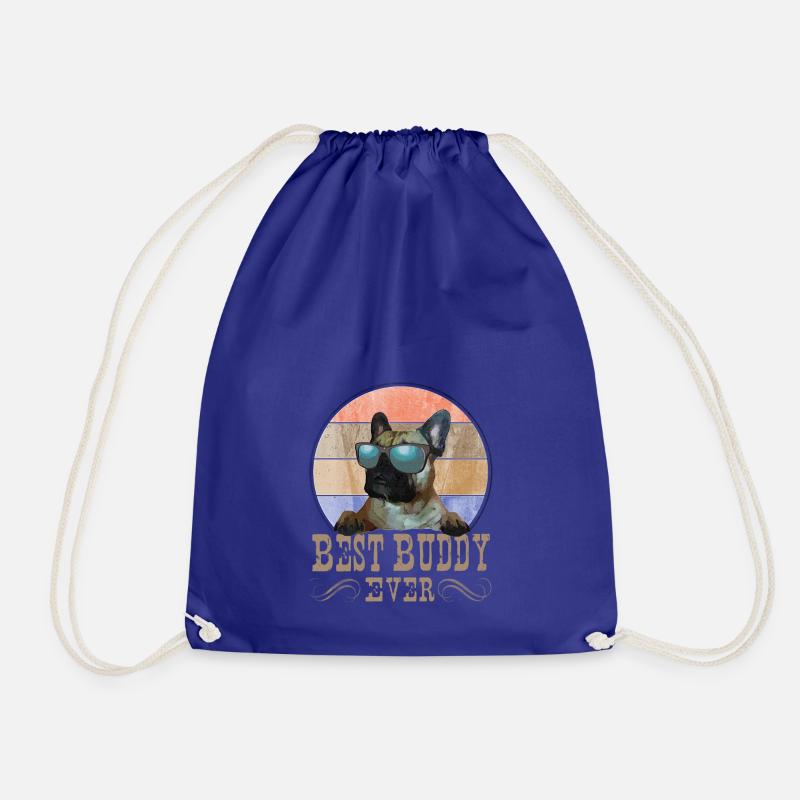 Best Buddy, Frenchie, Bully, Bester Freund, - Turnbeutel - Königsblau