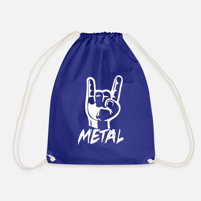 Metal - Drawstring Bag - royal blue