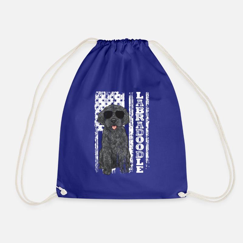 Labradoodle Hund - Turnbeutel - Königsblau