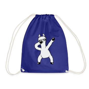 Drôle de Dabbing Dab Dance Llama Cool Lunettes de soleil - Sac de sport léger - bleu roi - Devant