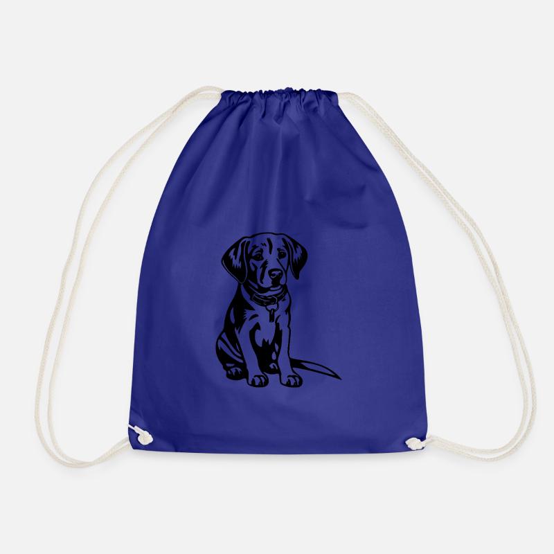 Beagle Hund - Turnbeutel - Königsblau