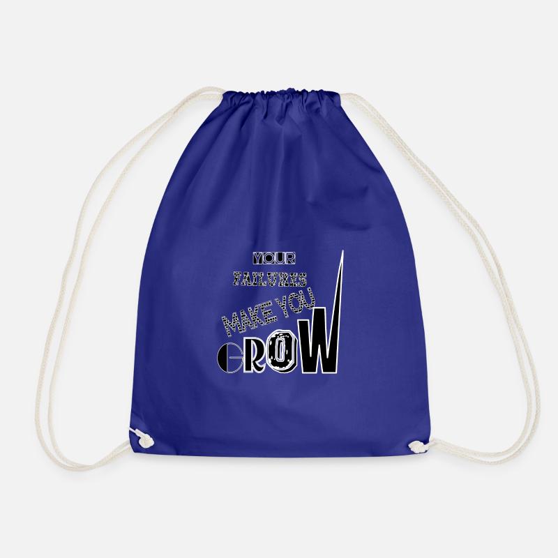 YOUR FAILURES - Drawstring Bag - royal blue
