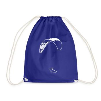 Paraglider Paraglider Paraglider Vector - Drawstring Bag - royal blue - Front
