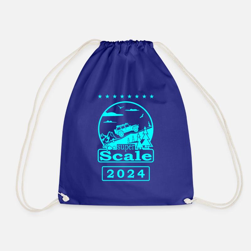 superScale Logo cyan - Turnbeutel - Königsblau