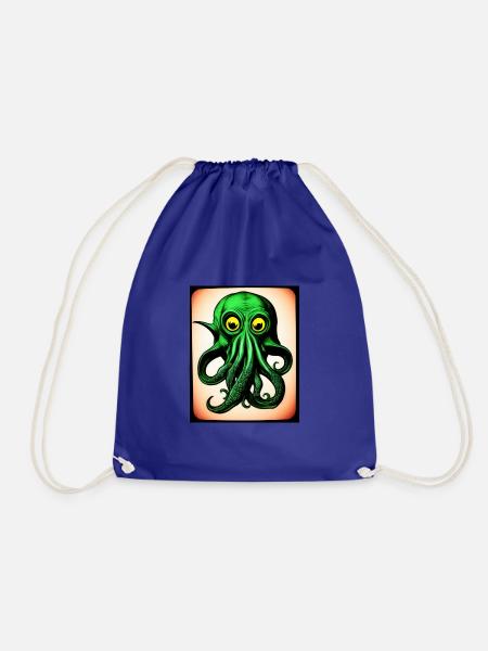Octopus #001 - Turnbeutel - Königsblau