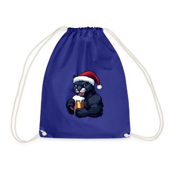 Bière de Noël Panther - Sac de sport léger - bleu roi - Devant
