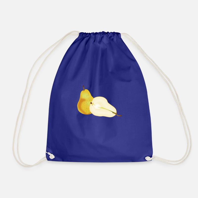 Pear fruit healthy pear - Drawstring Bag - royal blue