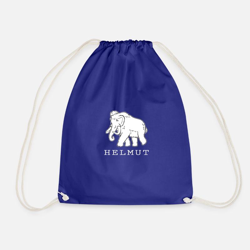 Helmut the mammoth - Drawstring Bag - royal blue
