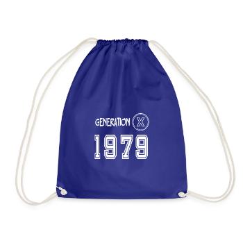 Génération X 1979 - Sac de sport léger - bleu roi - Devant
