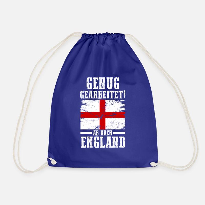 Urlaub Engländer England - Turnbeutel - Königsblau