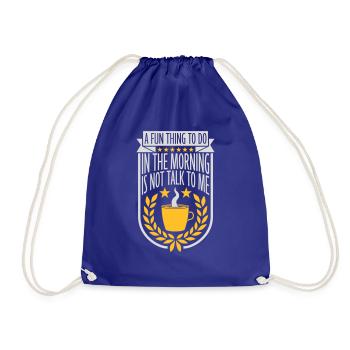 ne me parle pas - Sac de sport léger - bleu roi - Devant