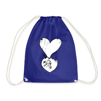 Symbole de coeur Amour Mignons Cœurs Rose Dessin Vecteur - Sac de sport léger - bleu roi - Devant