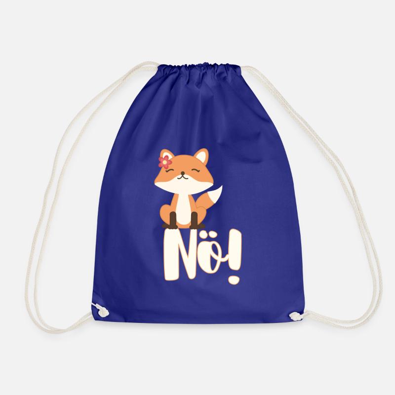 Nö! Fuchs - Turnbeutel - Königsblau