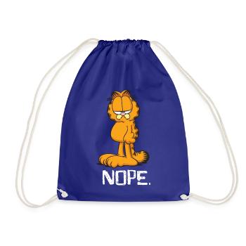 Garfield Nope - Drawstring Bag - royal blue - Front