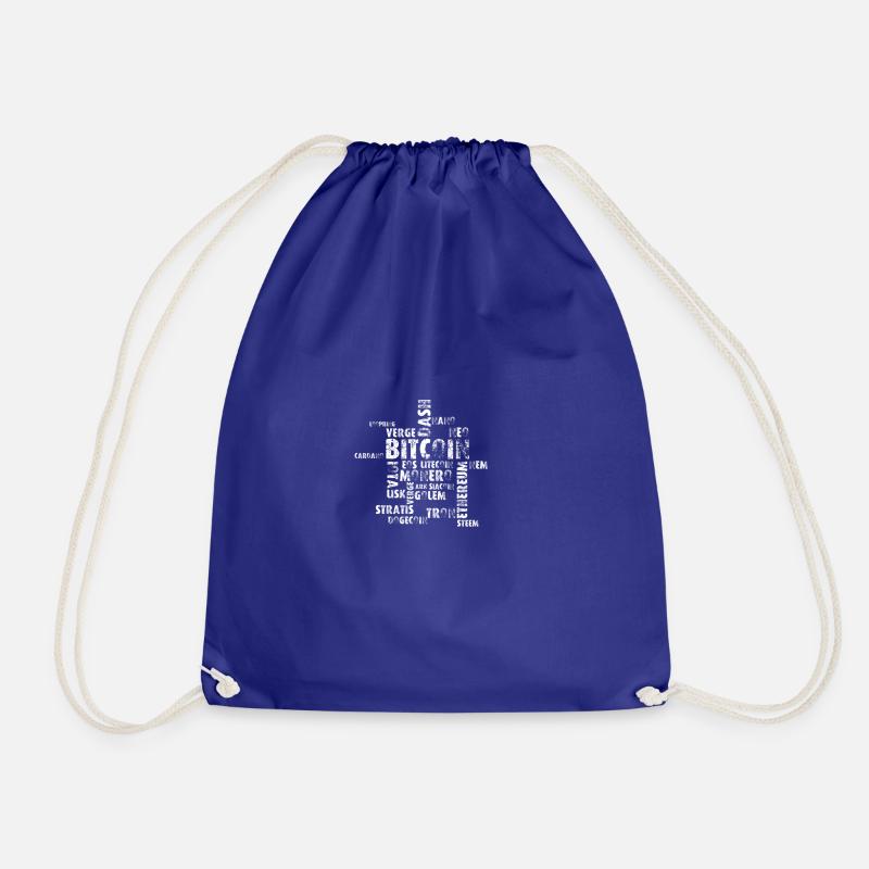 Crypto mess - Drawstring Bag - royal blue