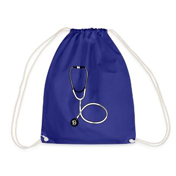 Médecin Stéthoscope Symbole Médical Entendre Expertise - Sac de sport léger - bleu roi - Devant