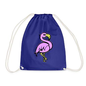 Bande dessinée Flamingo - Sac de sport léger - bleu roi - Devant