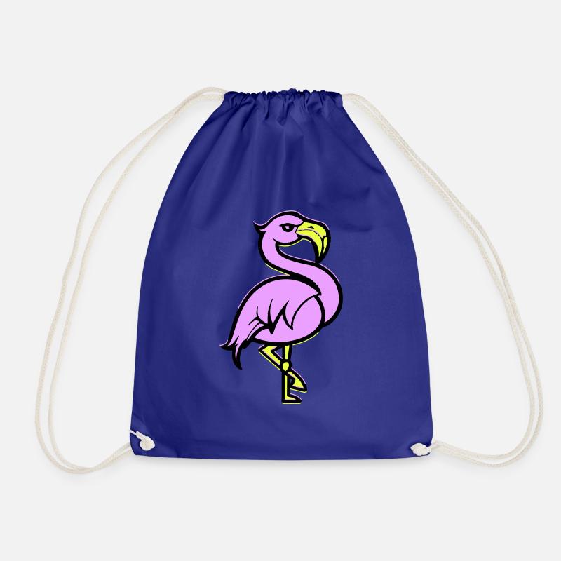 flamingo comic - Turnbeutel - Königsblau