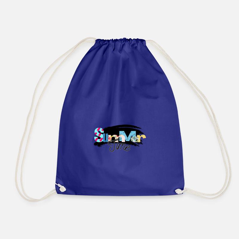 summer time / Summertime - Drawstring Bag - royal blue