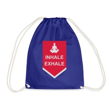 Inspirez expirez Yoga citation - Sac de sport léger - bleu roi - Devant