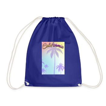 California - Drawstring Bag - royal blue - Front