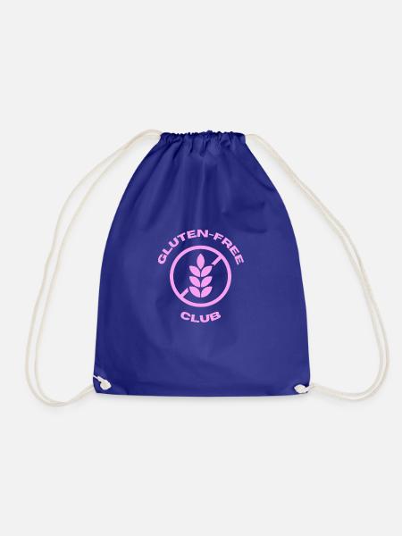 gluten free club pink - Turnbeutel - Königsblau