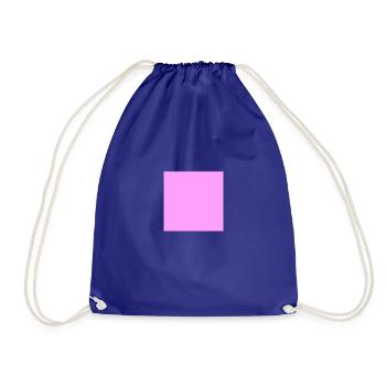 pink - Drawstring Bag - royal blue - Front