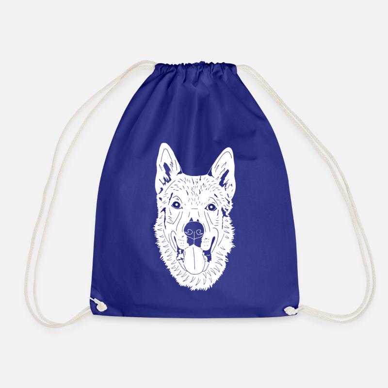 Tschechoslowakischer Wolfhund - Turnbeutel - Königsblau
