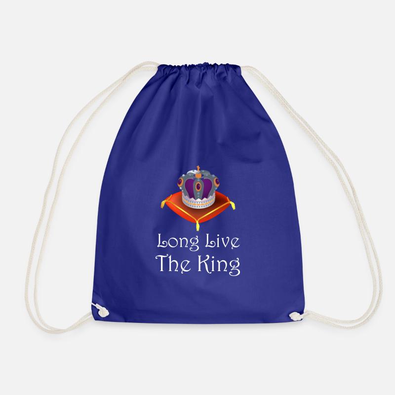 Long Live The King - Drawstring Bag - royal blue