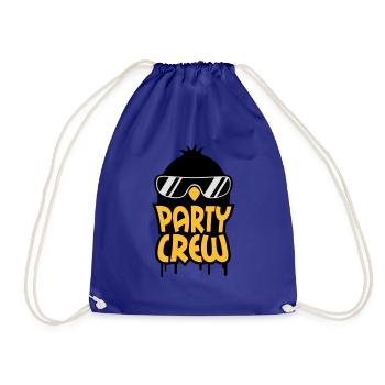 Cool Party Crew Penguin - Drawstring Bag - royal blue - Front
