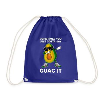Avocados Avocado Avocado-Liebhaber Geschenk - Turnbeutel - Königsblau - Vorne