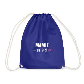 Future Mamie 2023 Nouvelle Naissance Grossesse - Sac de sport léger - bleu roi - Devant