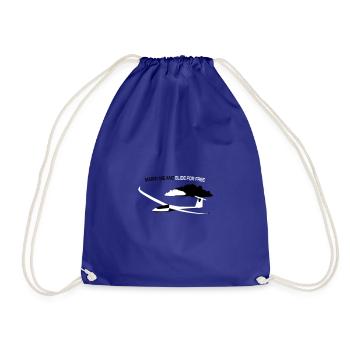 Glider Gliding Gliding Gliding Glider - Drawstring Bag - royal blue - Front