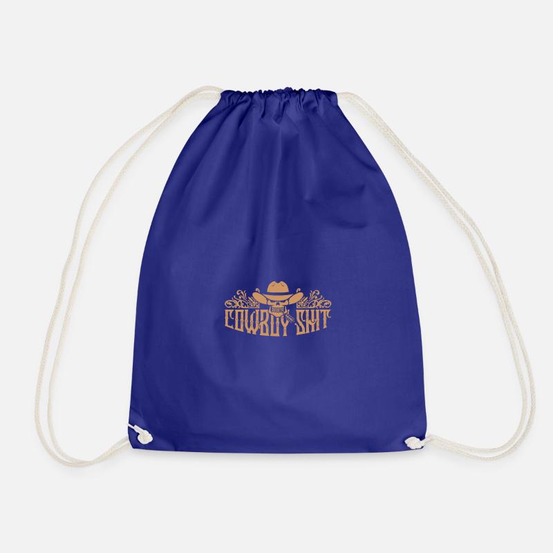 Four Olds - Cowboy Stuff - Drawstring Bag - royal blue
