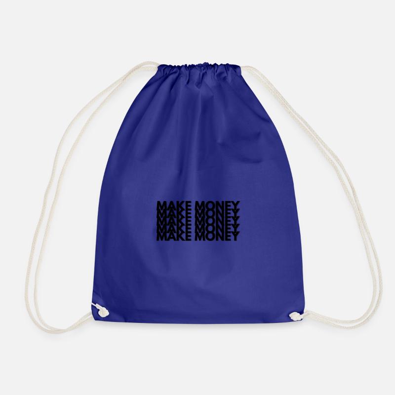 Make Money - Drawstring Bag - royal blue
