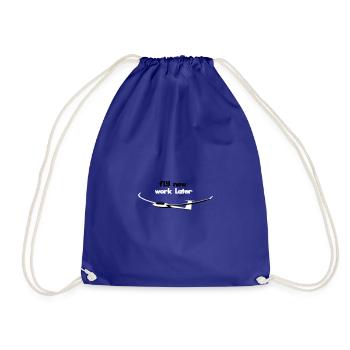 Glider Gliding Glider Glider Pilot Pilot - Drawstring Bag - royal blue - Front