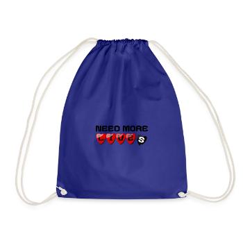 It needs more lives - Drawstring Bag - royal blue - Front