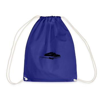 Glider Glider Glider Pilot Pilot - Drawstring Bag - royal blue - Front