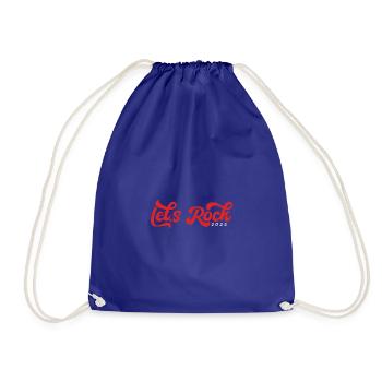 Let's Rock 2025, Vintage New Year Tee - Drawstring Bag - royal blue - Front